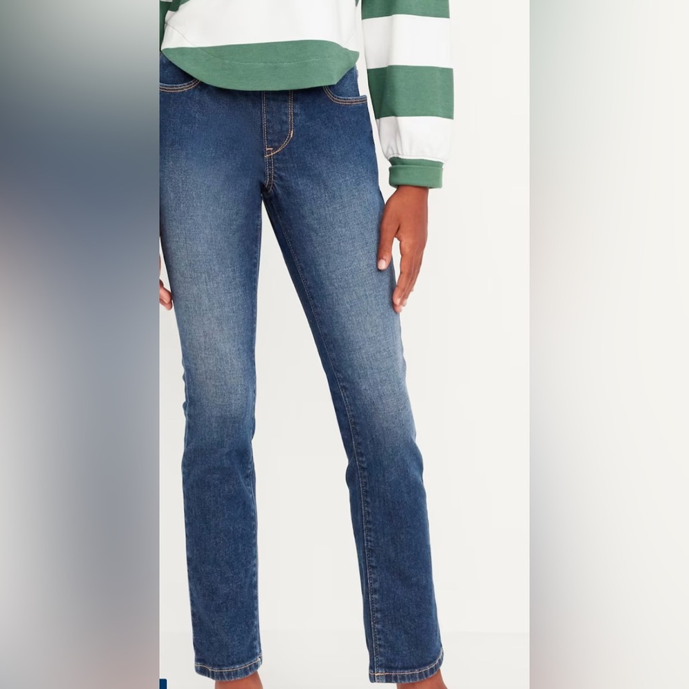 Girls Pull-On Stretch Jeans